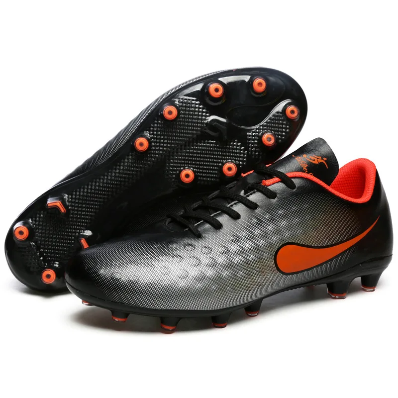 Мужская спортивная обувь высокого качества, мужские футбольные бутсы s TF, сверхтонкие противоскользящие футбольные бутсы для мальчиков, недорогой футбольный обувь, размер 31-44