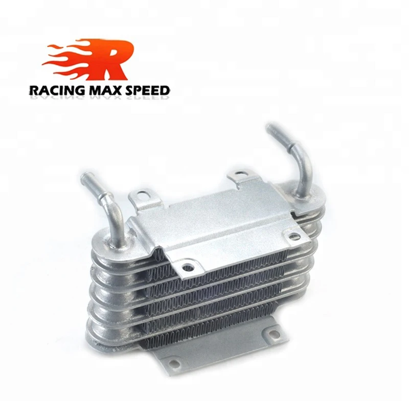 Universal Aluminum Racing Car Motorcycle Diesel Gasolin Small Engines Fuel Oil Cooler 8mm silver SO 01|Маслоохладители| |