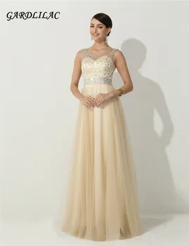 

2019 Sexy Crystal Beads long Evening Dresses vestido Longo longo Backless Robe de soiree formal evening gowns dresses