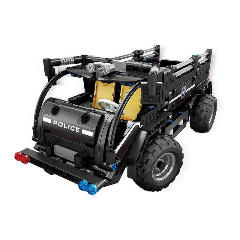 

Yeshin 13008 The SWAT Police Transport Car Set Compatible with Legoing Technic Car Building Block Bricks USB Electric Kid Toys