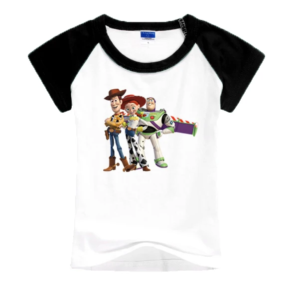 Коллекция 42019 года; детская футболка с героями мультфильма «История игрушек»; европейские, американские уличные летние футболки для девочек с популярным принтом; HHY519AA - Цвет: HHY519