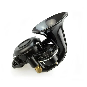 

New Air Horn Chrome 12V/24V 150db Super Loud Trumpet Air Horn with Electric Valve Flat Dropshiping
