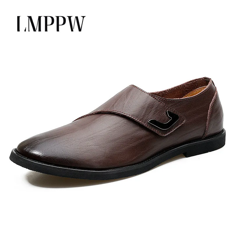 

British Style Men's Leather Shoes Breathable Business Casual Shoes Fashion Men Loafers Moccasins Driving Shoes Comfortable 2.5