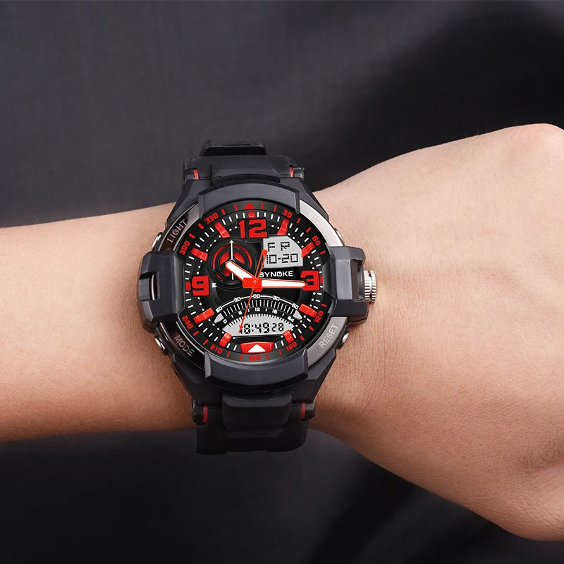 

SYNOKE Sport Watch Reloj Digital Hombre Dijital Kol Saati Waterproof Outdoor Watch Saat Erkekler Relojes Hombre Digital