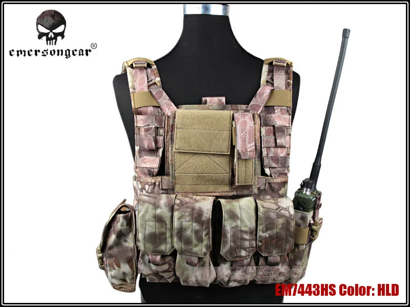 

Emerson RRV Tactical Vest with Pouches Set Police Camouflage Military Body Armor Hunting Vest Army Swat Molle Vest EM7443 HLD ^