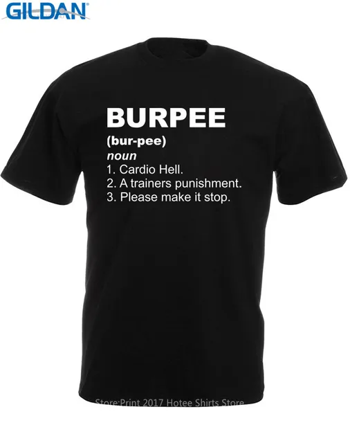 funny cotton t shirts office burpee definition o neck short sleeve office t shirt