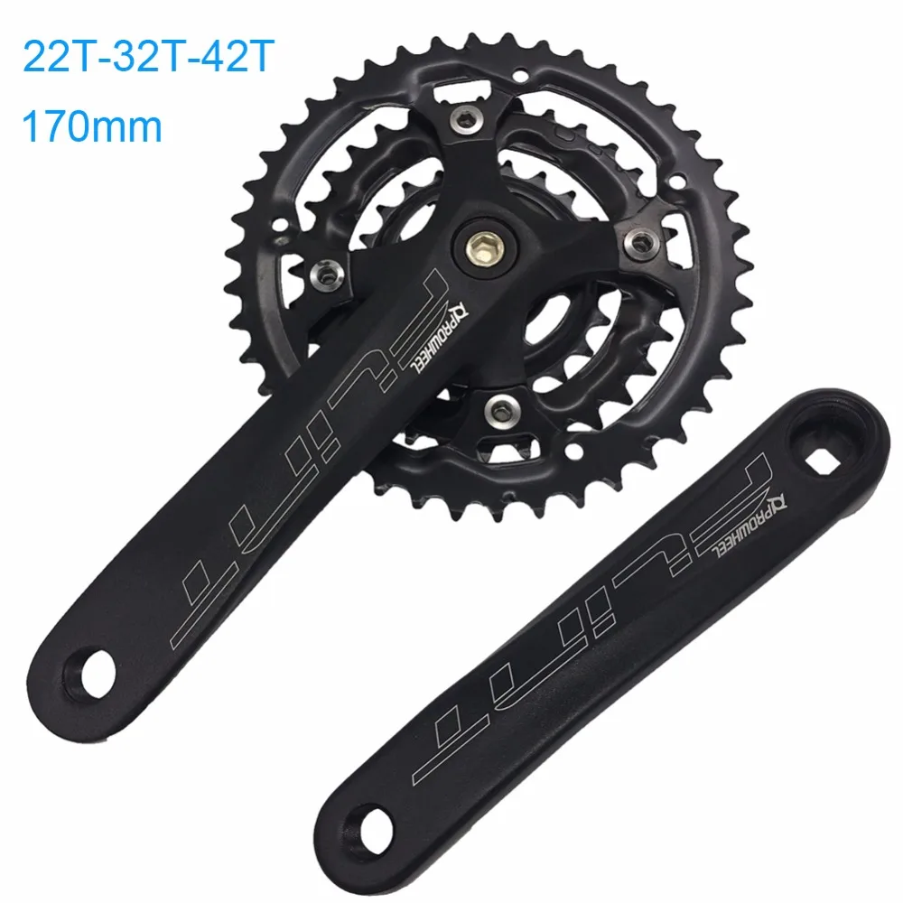 Комплект коленчатого вала PROWHEEL для велосипеда 9/10 скорости 22/32/42 т 1 пара|bicycle