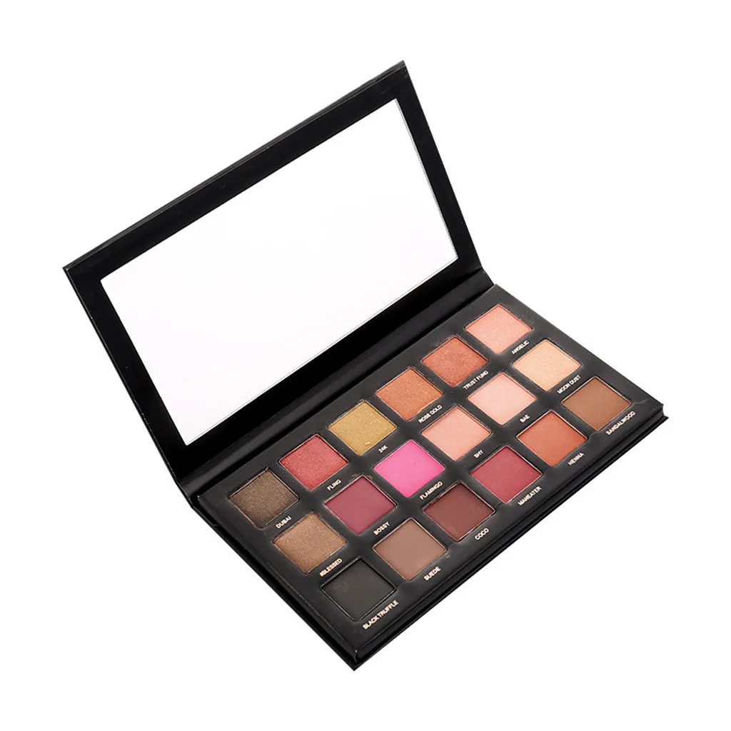 

Cosmetics Portable 18 Colors Eye Shadow Highlight Face Eyeshadow Highlighter Powder Makeup Pearl Metallic Eyeshadow Palette Z3