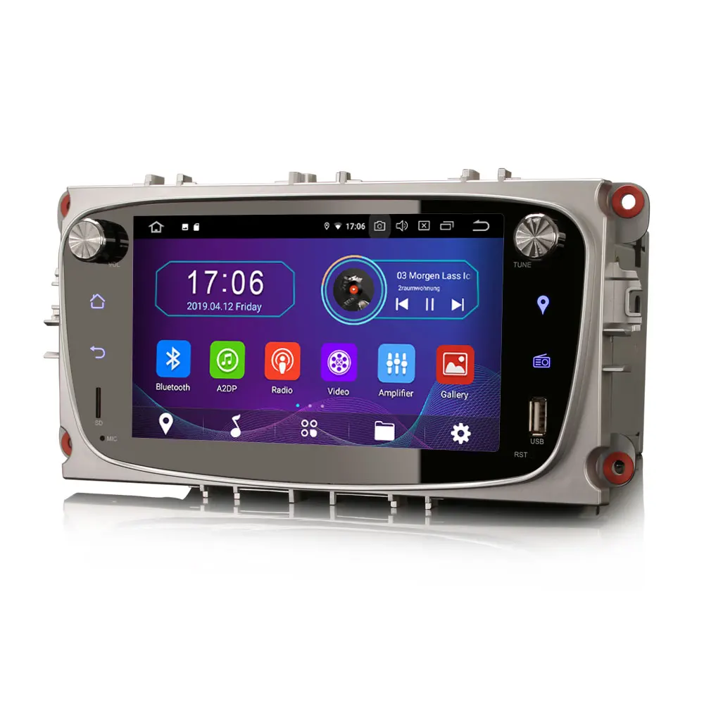 Flash Deal 7" Android 9.0 OS Car DVD Multimedia GPS Radio for Ford Focus 2007-2010 & S-Max 2008-2011 & C-Max 2008-2010 & Galaxy 2010-2011 1