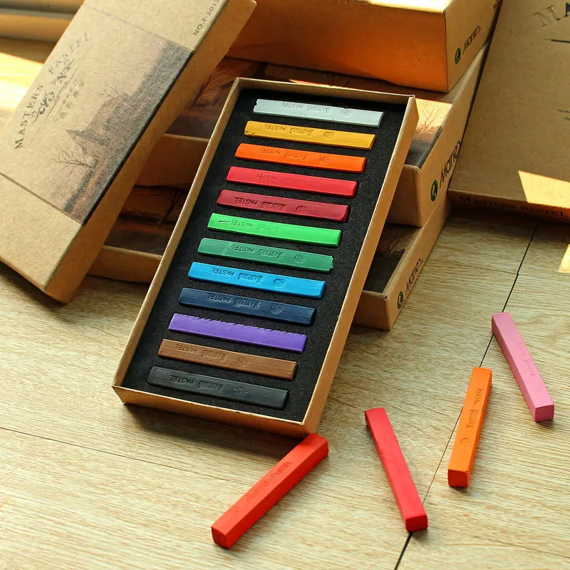 

Painting Crayons Soft Pastel12/24/36/48 Colors/Set Art Drawing Set Chalk Color Crayon Brush Stationery for Students