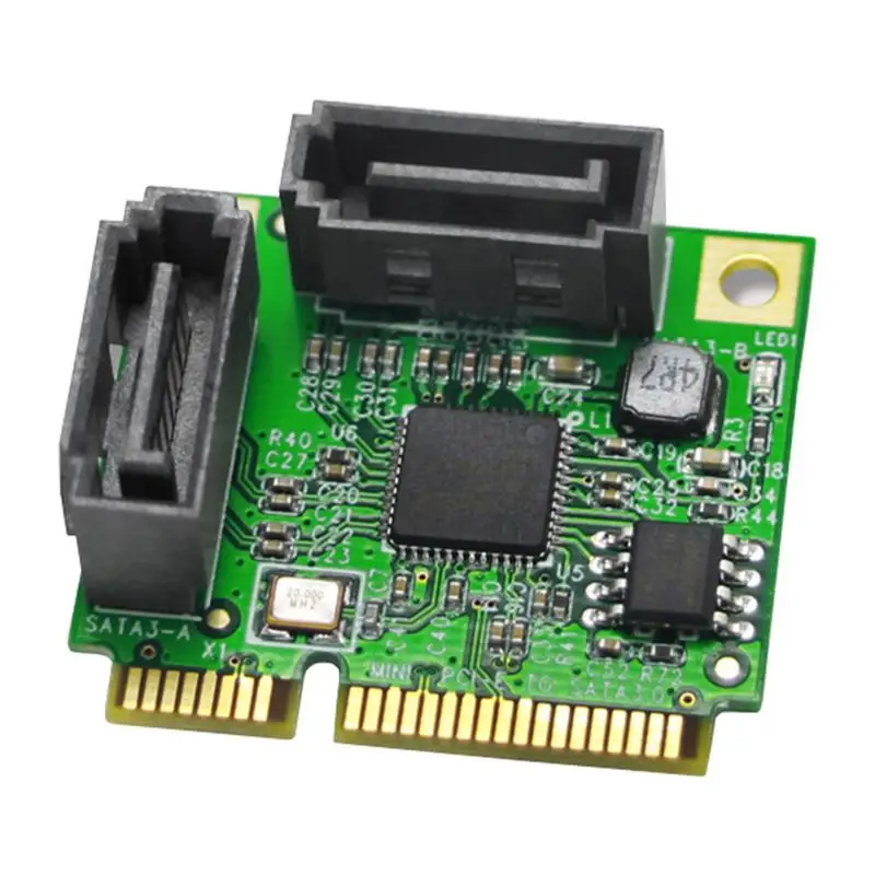 2 порта Sata3.0 Mini Pci E для карты расширения Мини интерфейс жесткого диска Плата