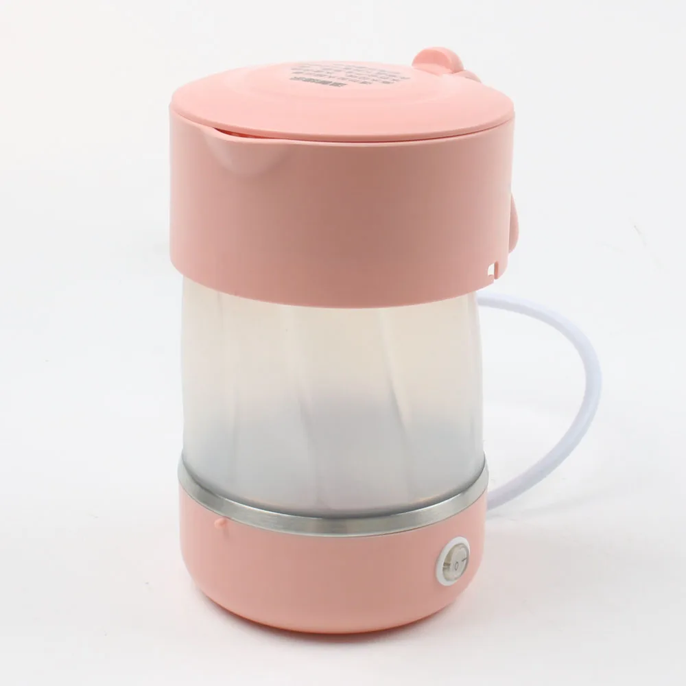 DMWD 0.5L Foldable Mini Electric Kettle 100V-250V Travel Portable Water Heater With 4 In 1 EU/US/UK/AU Plug Converter