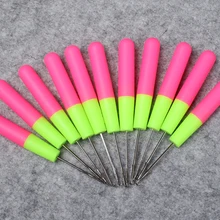 10 шт./лот пластиковые ручные металлические крюковые иглы для вязания крючком 6 дюймов плетение Твист волос прочный и практичный DIY ремесла