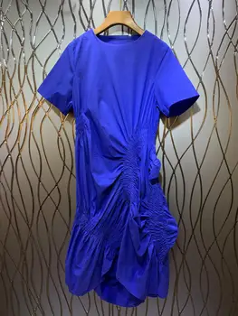 

New pure pleated irregular dress for the summer of 2020