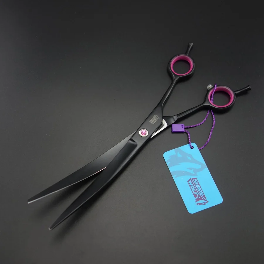 8 inch Professional Pet Scissors,Curved Scissors,Dog Curved shears for