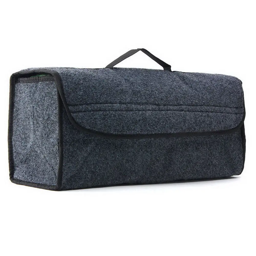 

Car Soft Felt Storage Box Trunk Bag Vehicle Tool Box Multi-use Tools Organizer Bag Carpet Folding for emergency Box