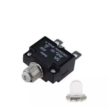 

5A/10A/15A/20A/30A Circuit Breaker 12V/24V Push Button Resettable Thermal Circuit Breaker Panel Mount + Waterproof Cap
