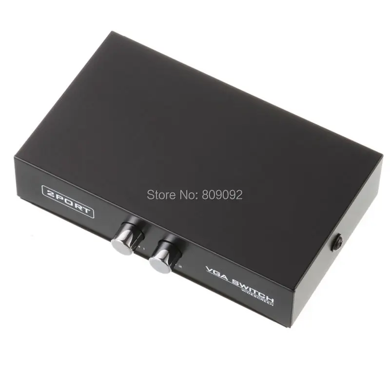 2 портовый переключатель VGA видео и аудио в 1 для ПК или монитора|vga switch|monitor switch boxvga