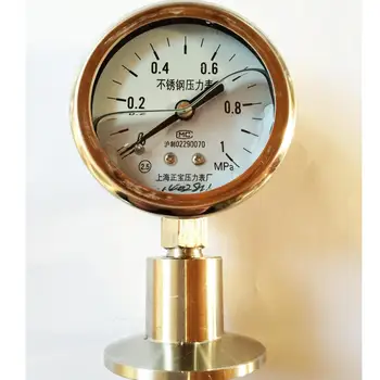

YTPMF-60BF/MC 0-1 stainless steel sanitary diaphragm pressure gauge pressure gauge factory in Shanghai