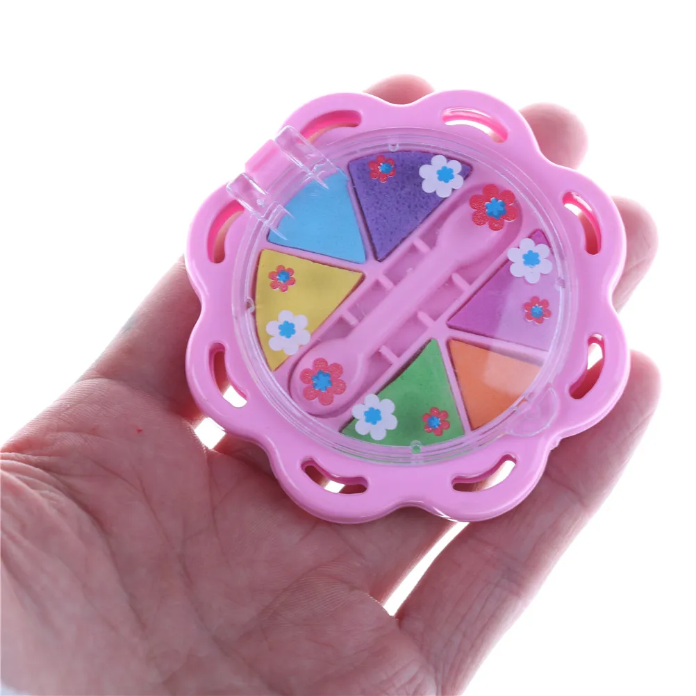 

Kids Children Girls Gift Toys Cosmetics Eyeshadow Box Children Playing Toy Funny DIY Fun Makeup Toy For Dolls