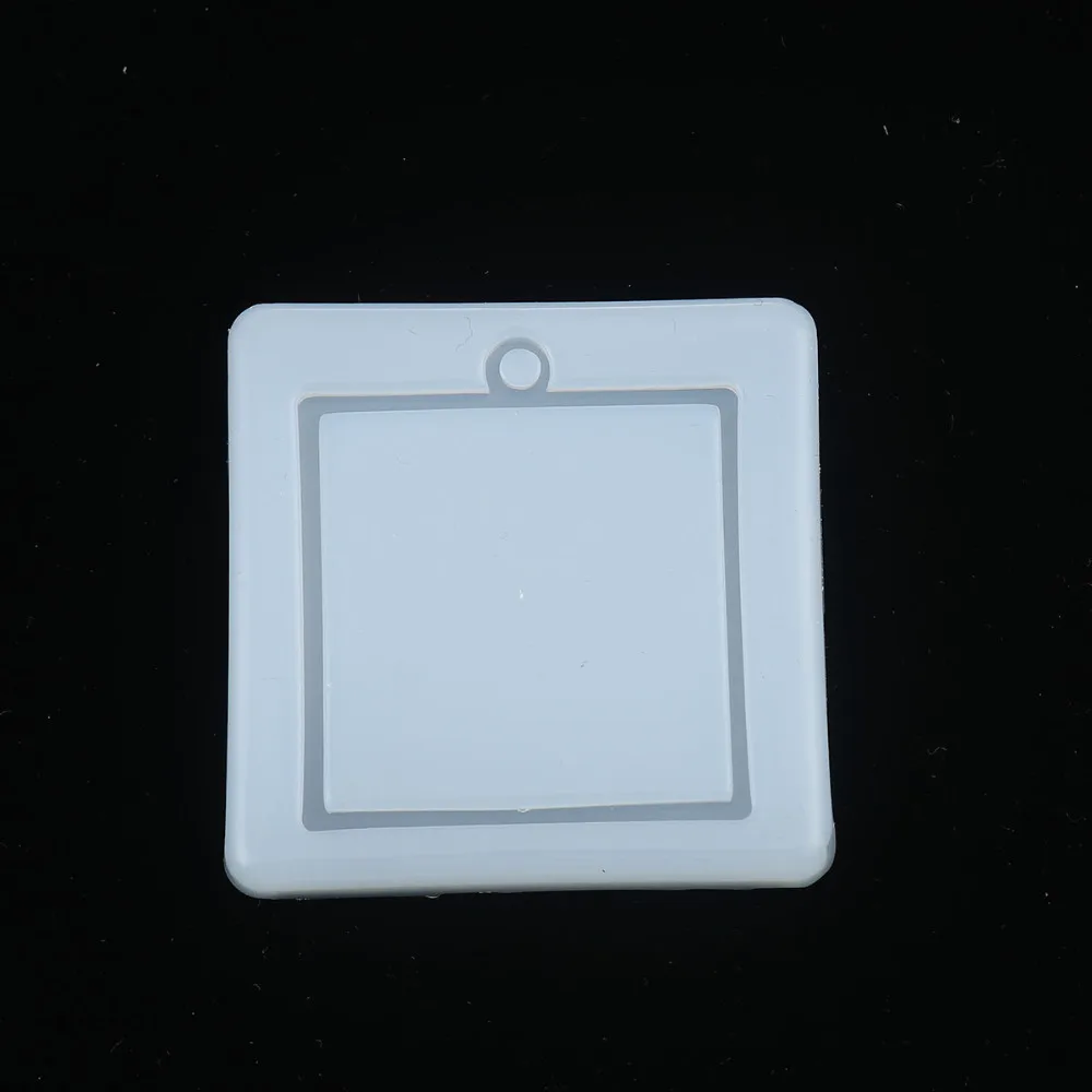 Силиконовая полимерная форма для изготовления ювелирных изделий Квадратная Белая 57 мм(2 2/") x 57 мм(2 2/8"), 1 шт