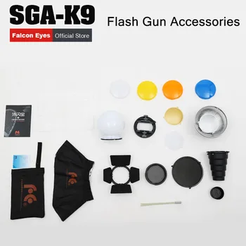 

FALCON EYES Softbox Flash Diffuser Adapter Kit Accessory for K9/K-9 Universal Mount CA-SGU Speedlite for SGA-K9 for C/N CD05 2Y