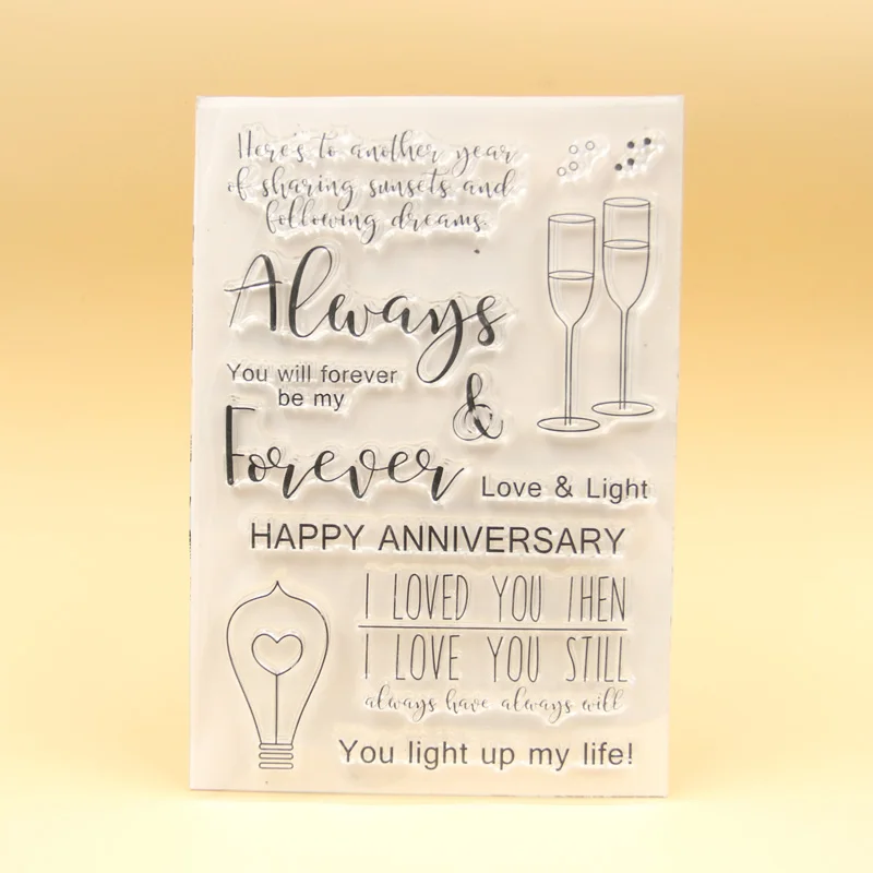 

KLJUYP Always Forever Clear Stamps Scrapbook Paper Craft Clear stamp scrapbooking 360