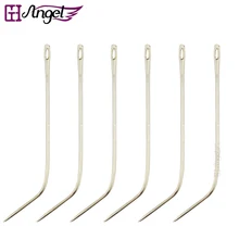 1200 шт 6 см J Тип изогнутое ткацкое шитье иглы для человеческих волос для наращивания волос Плетение инструменты для вязания