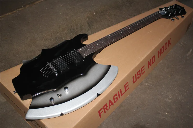

Factory custom shop High Quality New style EXTRA Cort GENE SIMMONS AXE Electric Guitar with Chrome Hardware In Stock 17-11