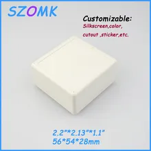 2 шт./партия, Электронный пластиковый корпус, 56*54*28 мм, 2,2*2,13*1,1 дюйма