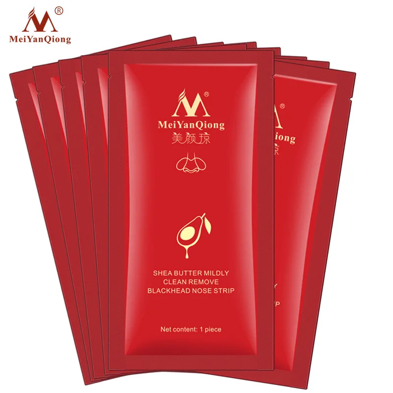 

MeiYanQiong 10pcs Blackhead Remover Nose Mask Pore Strip Black Mask Peeling Acne Treatment Black Deep Cleansing T Zone Care
