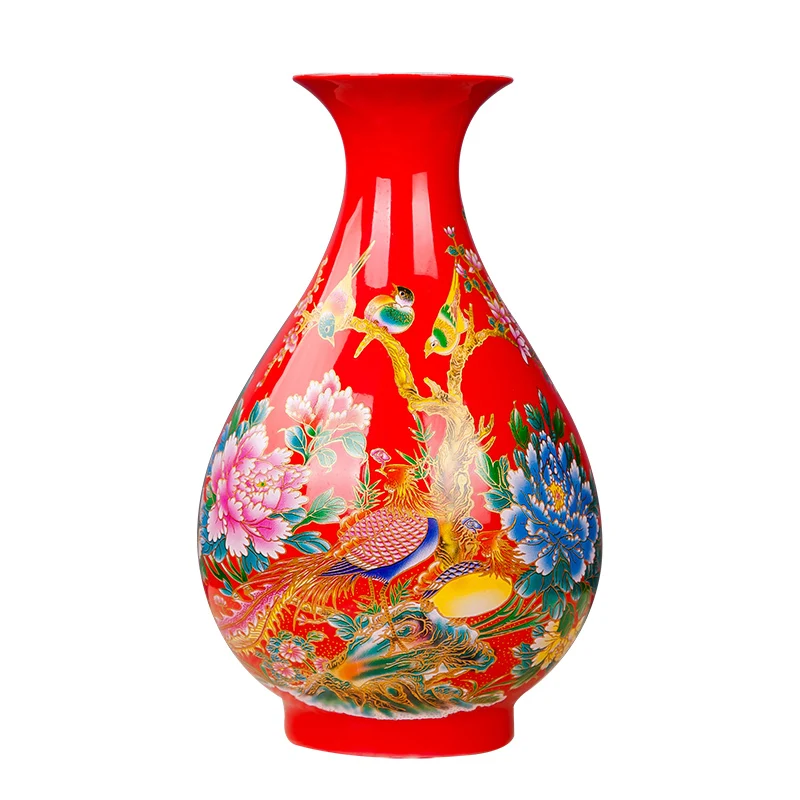 Flower Vase Ceramic Vase Jingdezhen Porcelain Flower Vase 13 Models for Home Desk Christmas Decoration