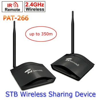 

PAT-266 Smart 2.4GHz Wireless 350m AV Sender Transmitter and Receiver TV Audio Video Sender Remote IR Signal Extend US/EU/AU/UK