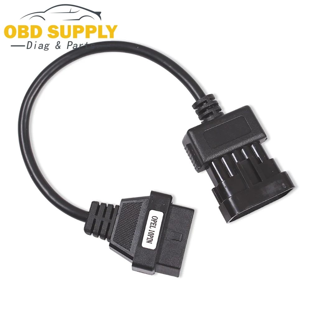 OBD2 10pin кабель для Opel 10Pin к 16Pin Женский Диагностический разъем OBD II 10 Pin|Кабели и