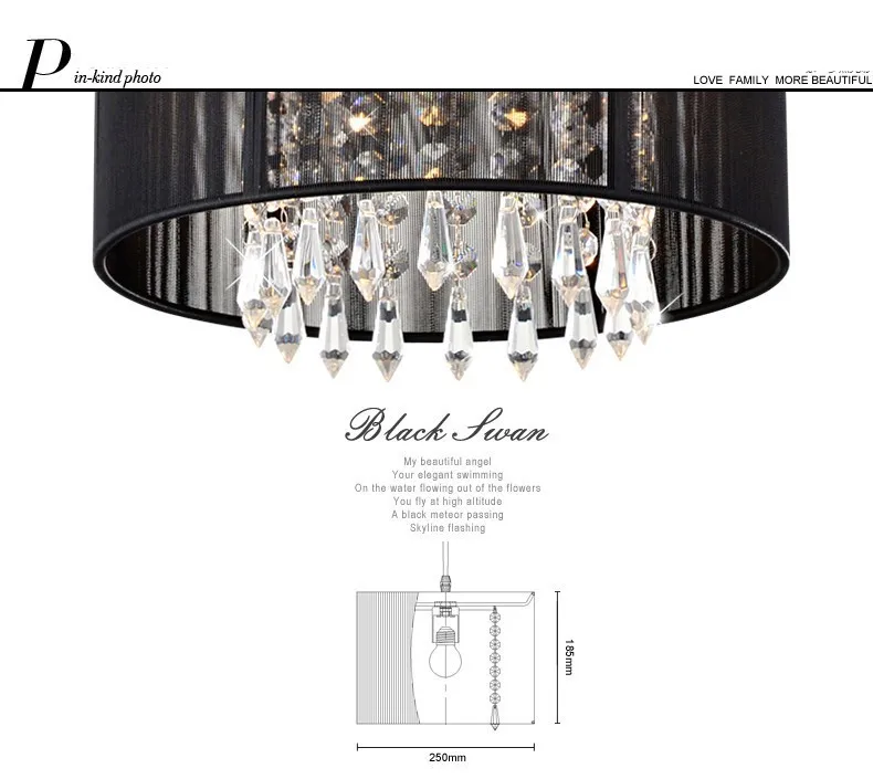 Lustres de Cristal Artesanal Moderno Minimalista Moda Pendurado Lâmpada Sala Estar Iluminação Restaurante Luz k9 18 light up princess dress