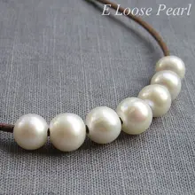 Картофеля речной жемчуг Большой жемчуг с отверстиями белый 8,5-9,5 мм 10 шт 2 мм отверстие