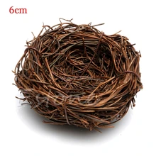 Ручная работа лоза коричневый Птичье гнездо дом природа ремесло праздничное украшение милый