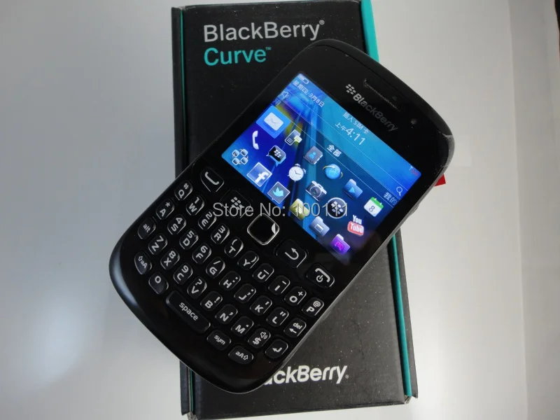 Открыл BlackBerry 9220 мобильный телефон wifi+ 2MP камера QWERTY клавиатура Восстановленное сотовый телефон