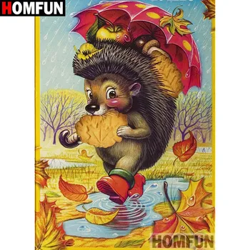 

HOMFUN Full Square/Round Drill 5D DIY Diamond Painting "Cartoon Hedgehog" Embroidery Cross Stitch 5D Home Decor A08636
