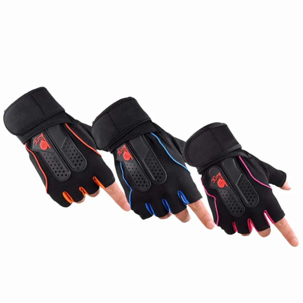 Weight Lifting Gym Gloves Body Building Fitness Training Sports Exercise Men Women Workout Wrist Wrap Dumbbell Weightlifting