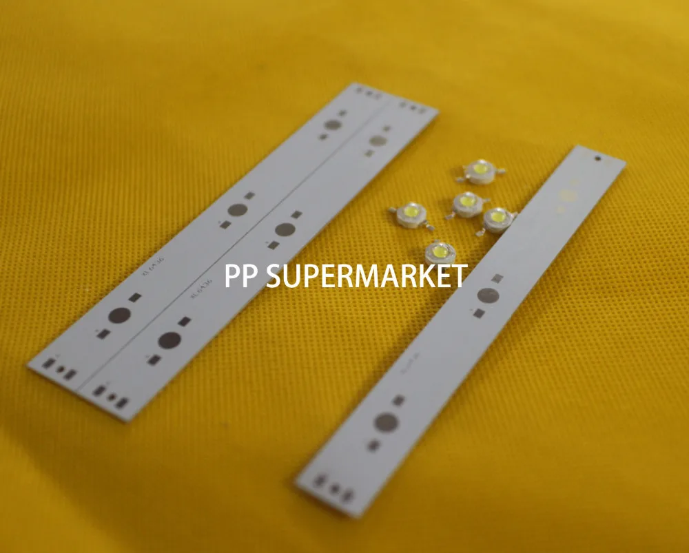 

10PCS 140mm x 16MM Aluminium PCB Circuit Board for 3 x 1w,3w,5w LED in Series