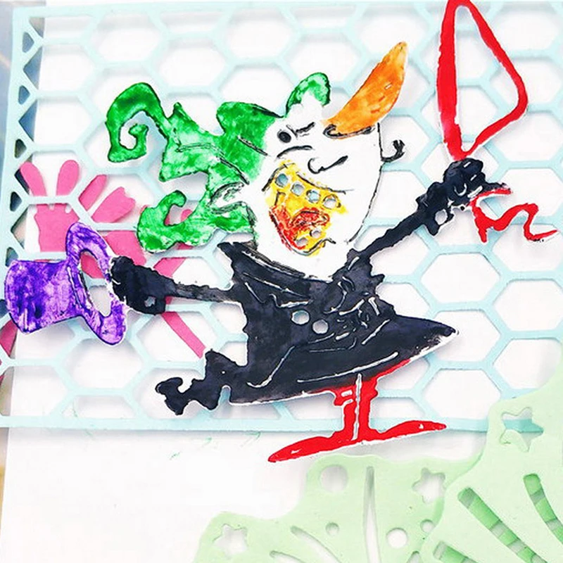 8*6.7cm Circus Animal Trainer Metal Cutting Dies Stencil For DIY Knife Mould Scrapbooking Dies Card Photo Album Decoration Craft