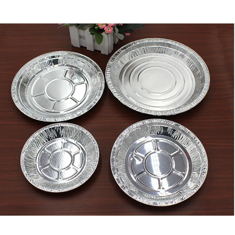 XMT HOME disposable pizza tray foil plate foil BBQ plates kitchen