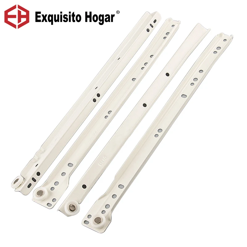 

Drawer Track Slides Two Cabinet Rails Thickening Computer Table Chute Clothing Cabinets Keyboard Roller Pulley Furniture