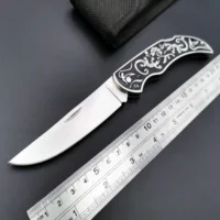 עץ ידית איכות גבוהה כלי קיפול סכין 7Cr17Mov Blade עץ ידית חיצונית קמפינג הישרדות Pocket סכינים טקטיות ציד EDC (1)