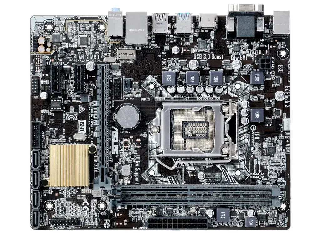 

Asus H110M-E Desktop Motherboard H110 LGA 1151 For Core i7 i5 i3 DDR4 32G SATA3 USB3.0 HDMI Micro ATX Original Used Mainboard