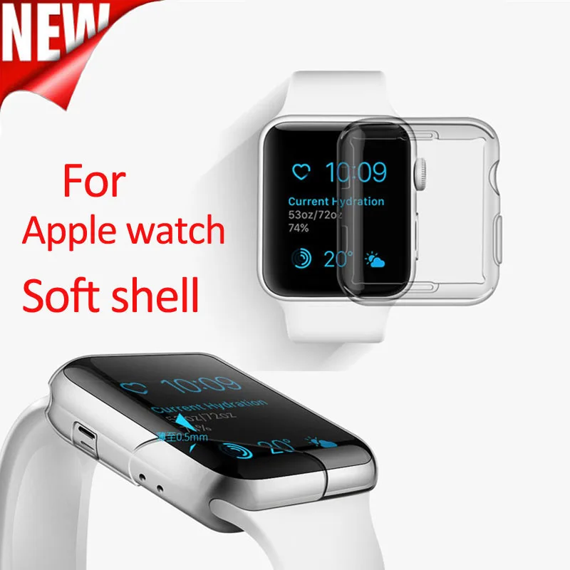 

for apple watch 42mm38mm curved surface Anti-Shock full Screen Protector film for iwatch 1/2/3 Accessor