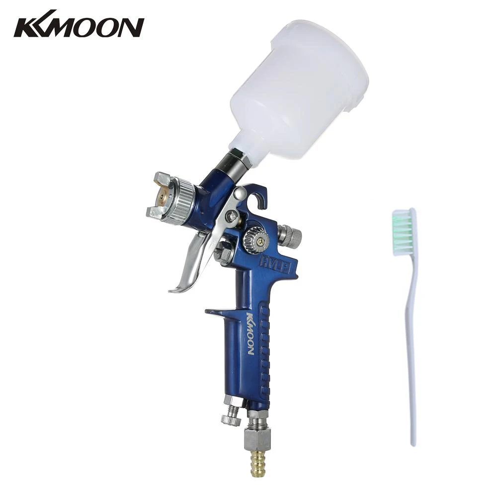 

KKmoon 0.8mm/1.0mm Mini HVLP Air Spray Gun Airbrush Kit Touch Up Paint Sprayer Gravity Feed Air Brush Set Auto Car Painting