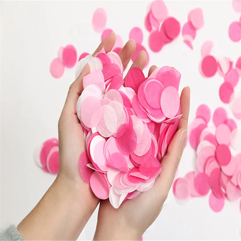 

150G Mixed Color 2.5cm Dots Paper Confettis for Wedding Party Decoration Accessories Festival Celebration Surprise Gifts Decor