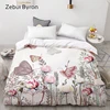 3D HD Digital Print Custom Duvet Cover,Comforter/Quilt/Blanket case Queen/King Bedding 220x240/200x200,Butterfly in flowers ► Photo 1/6